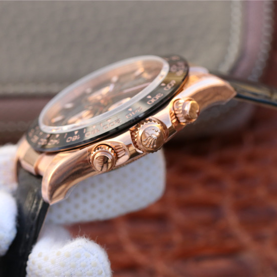 Rolex Daytona Rose Gold Leather Strap 40mm