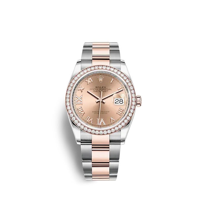 Rolex Datejust 36 Oystersteel and Everose gold Ref# 126281RBR-0016