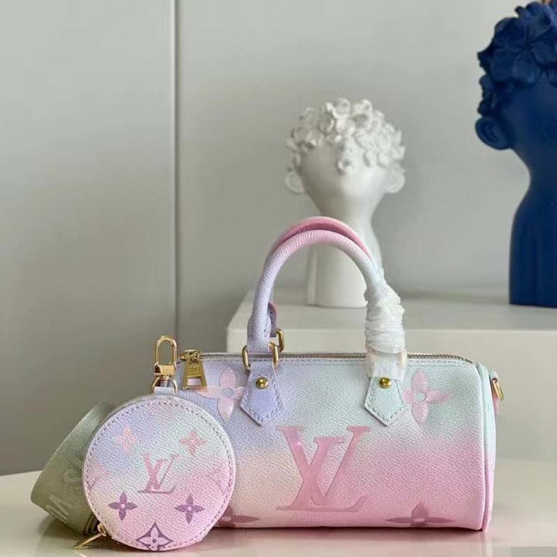 Louis Vuitton LV Women Papillon BB Handbag Sunrise Pastel Monogram Coated Canvas