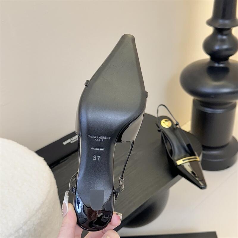 Jacqueline Patent Leather Slingback Pumps 0425020505