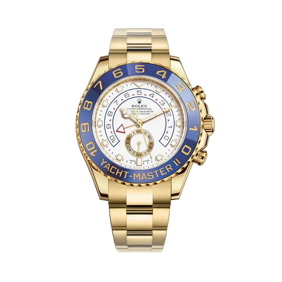 Rolex Yacht-Master II 18k Yellow Gold Men's Luxury Watch 116688