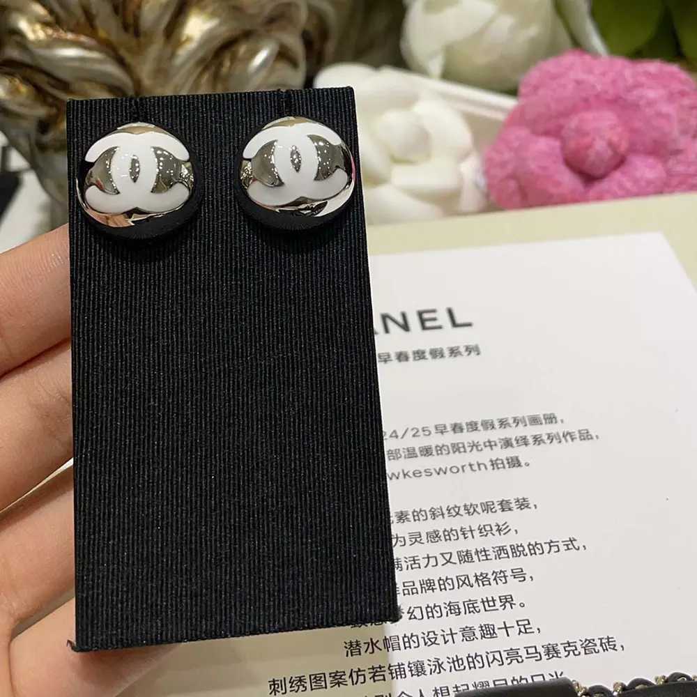 Chanel Women Stud Earrings Metal Resin ABE810B19198