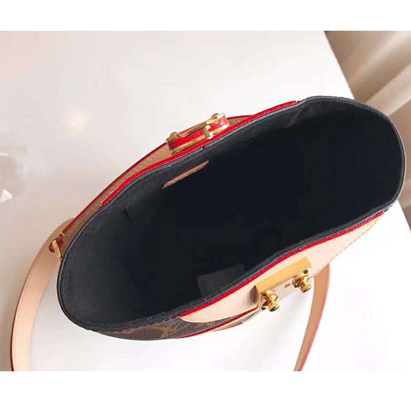 Louis Vuitton LV Women Duffle Bag in Monogram Coated Canvas-Brown