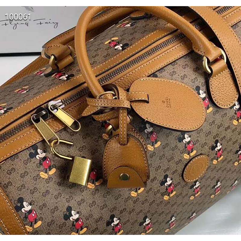 Gucci GG Unisex Disney x Gucci Medium Carry-On Duffle-Brown