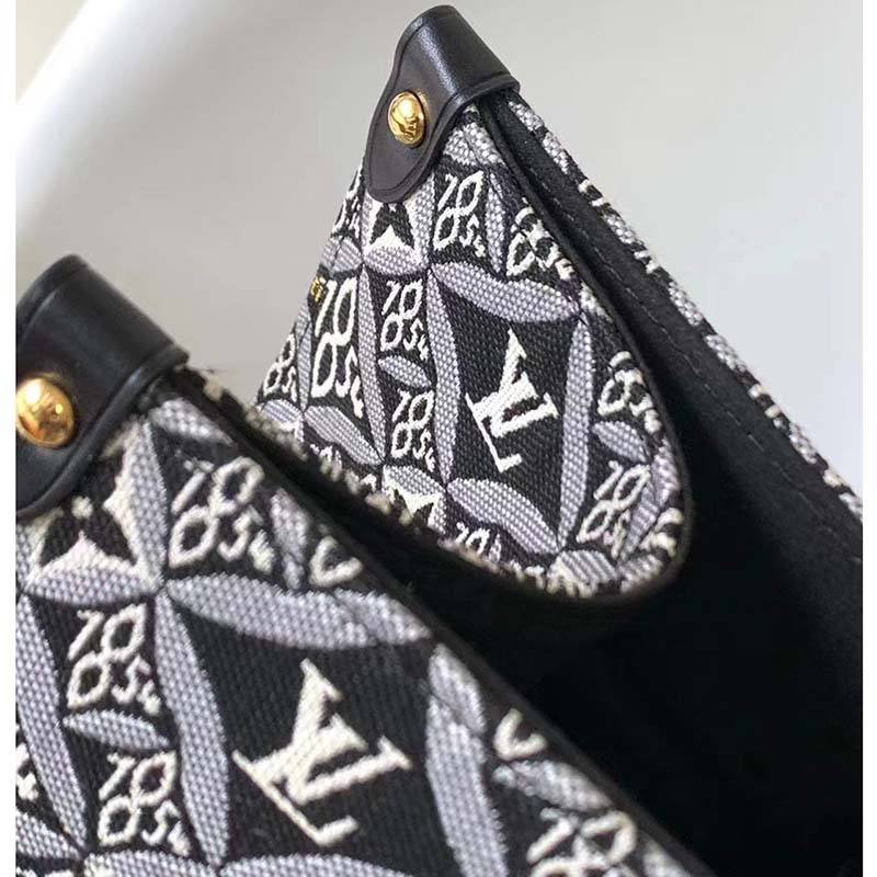 Louis Vuitton LV Unisex Since 1854 OnTheGo GM Tote Gray Cowhide Leather