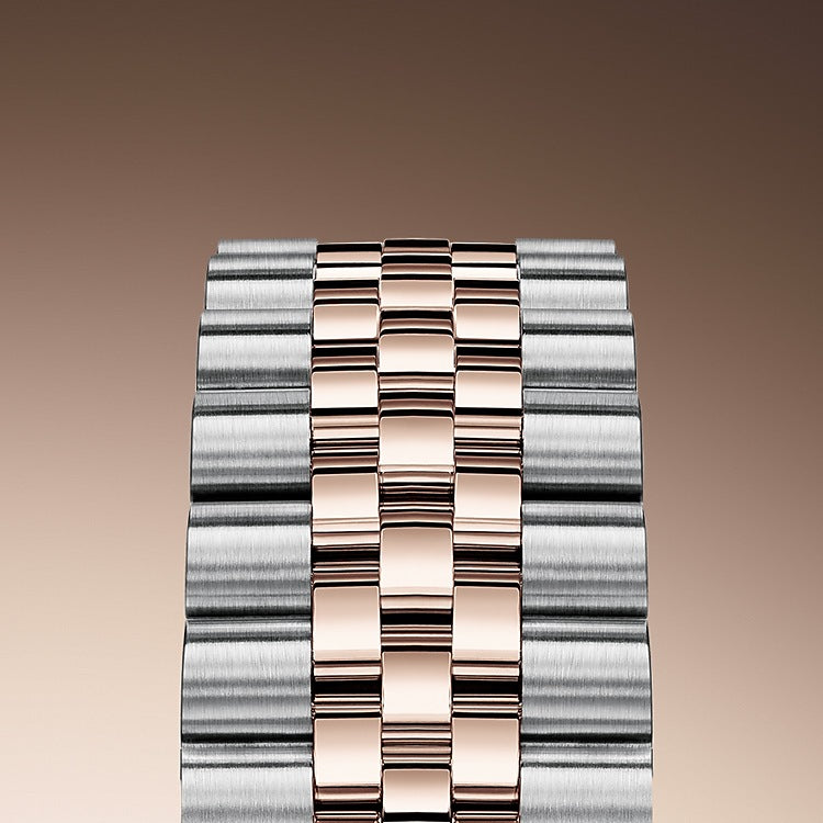 Rolex Datejust 31, Oystersteel, 18kt Everose Gold and diamonds, Ref# 278381RBR-0018