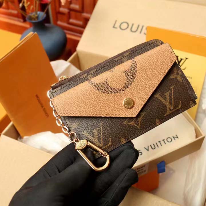 Louis Vuitton LV Unisex Card Holder Recto Verso Brown Monogram Reverse Coated Canvas