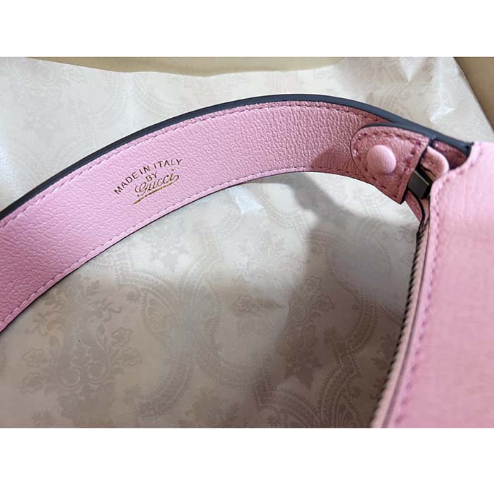 Gucci Women GG Aphrodite Shoulder Bag Double G Light Pink Leather