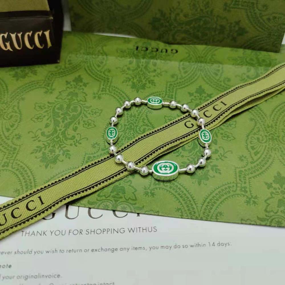 Gucci Women Interlocking G Boule Chain Bracelet