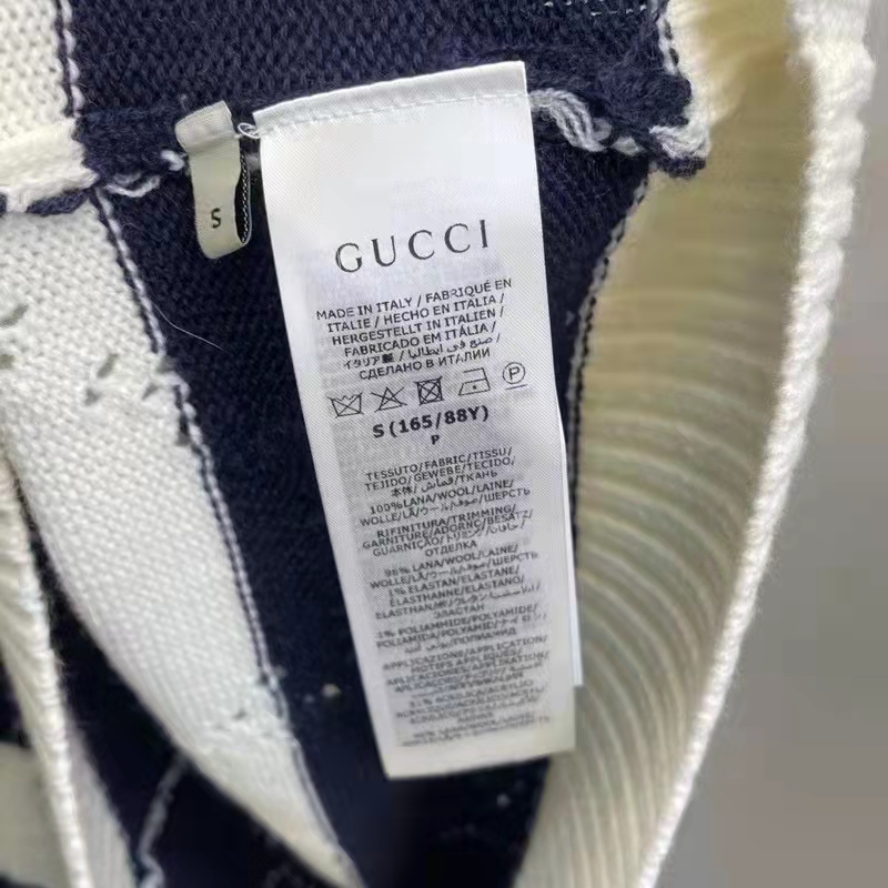 Gucci GG Women Gucci Tiger Wool Sweater Embroidery Tiger Flower Crewneck