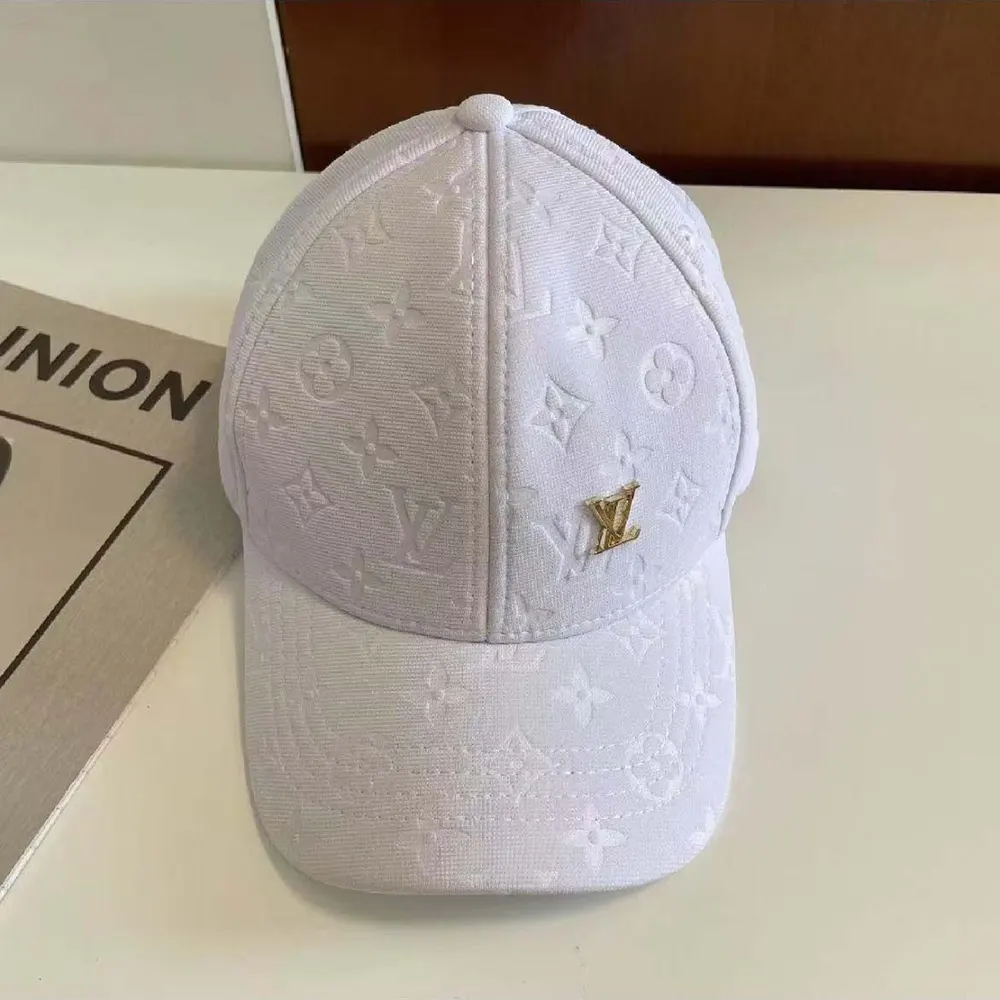 Louis Vuitton Unisex LV Shadow Cap Cotton Embroidered LV Fall Signature