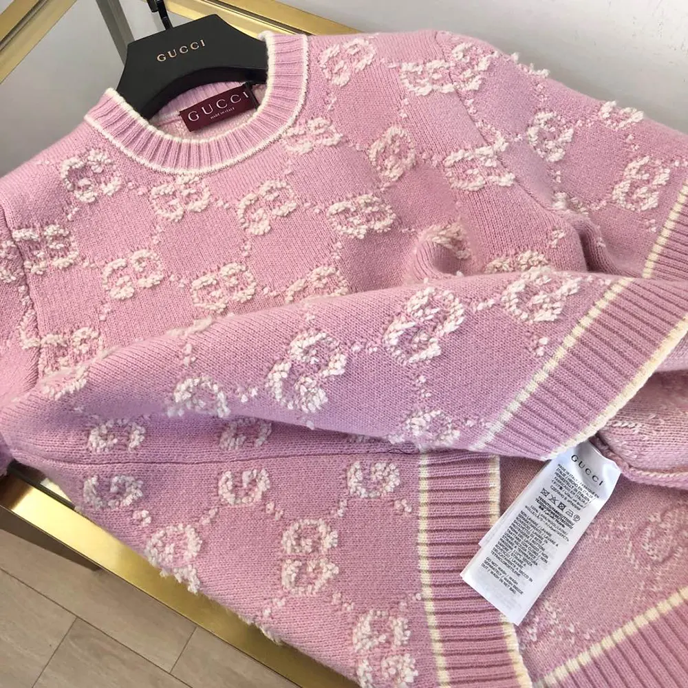 Gucci Women GG Wool Boucle Jacquard Top 770059XKCNA6011