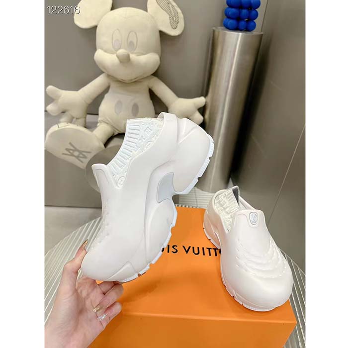 Louis Vuitton LV Unisex LV Shark Clog White EVA Rubber Anatomic Insole