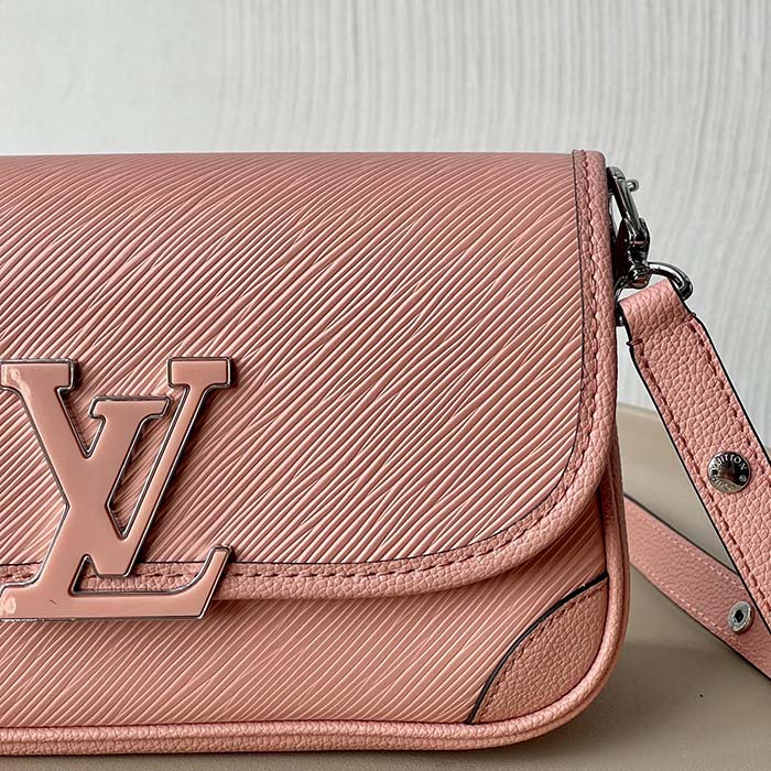 Louis Vuitton LV Women Buci Crossbody Light Pink Epi Grained Smooth Cowhide Leather