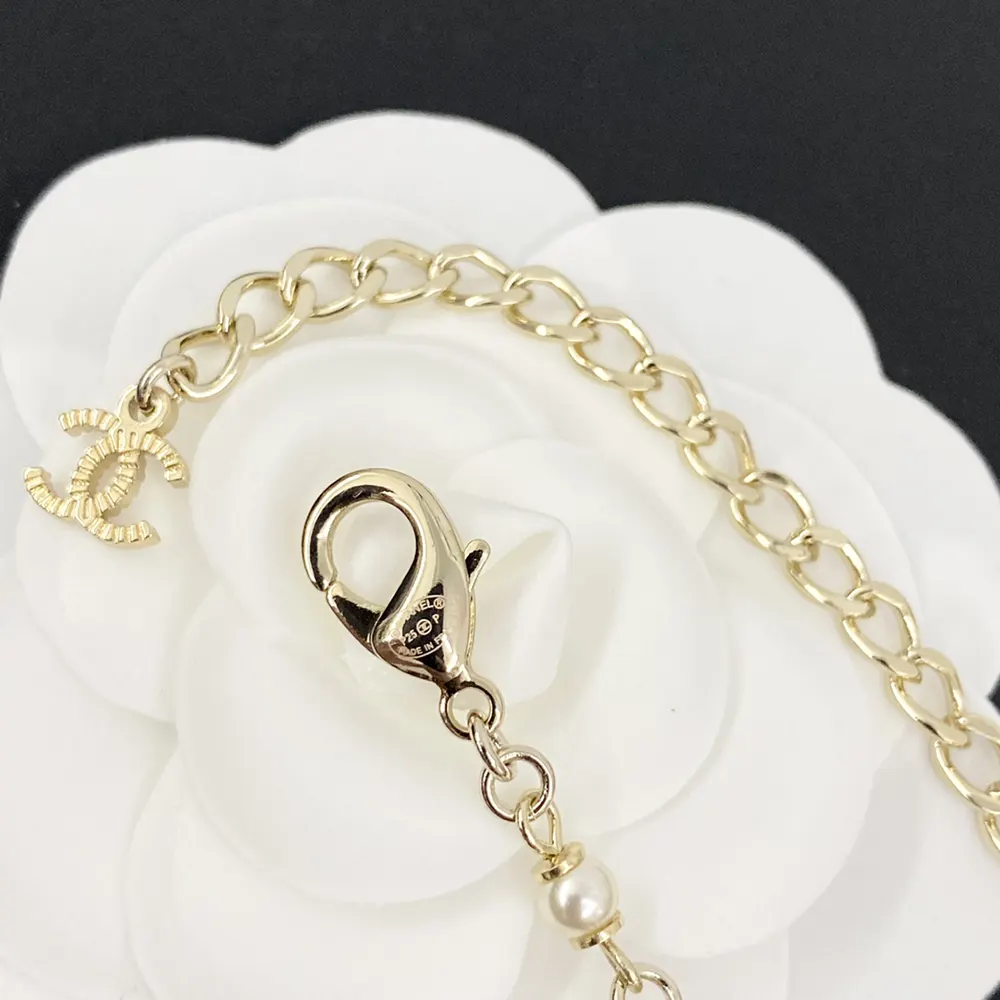 Chanel Women Choker Metal Glass Pearls Strass ABF193