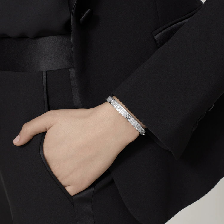 CARTIER LOVE BRACELET, DIAMOND-PAVED – 16