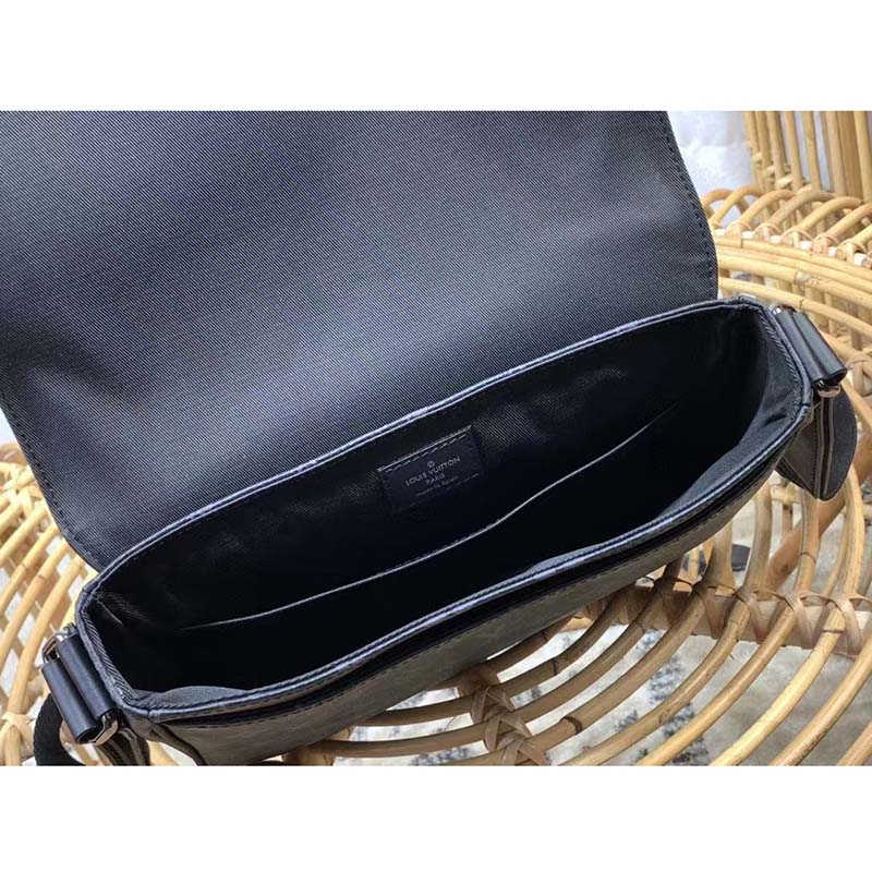 Louis Vuitton LV Men District PM Bag in Monogramme Eclipse Coated Canvas