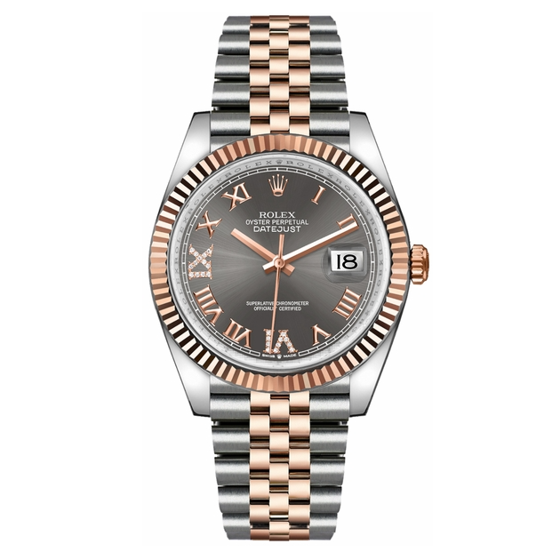 Rolex Datejust Dark Rhodium Dial Fluted Bezel 36mm