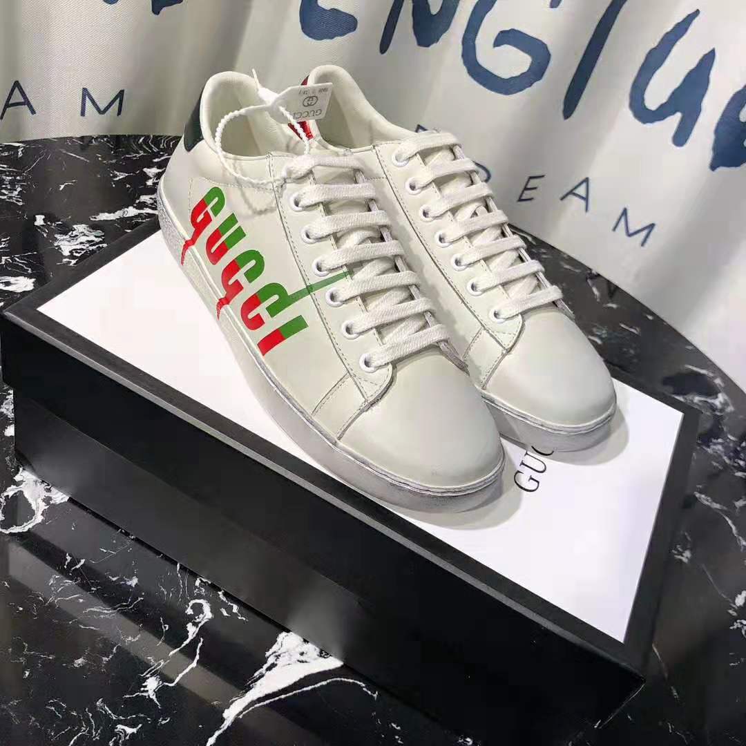 Gucci Men’s Ace Sneaker with Gucci Blade-Green