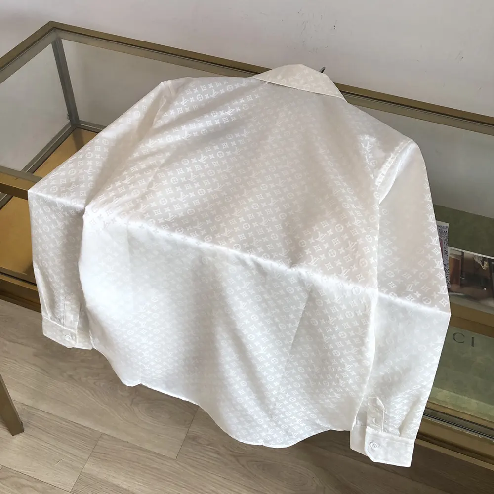 Louis Vuitton Women Monogram Long-Sleeved Silk Shirt 1AFJUE