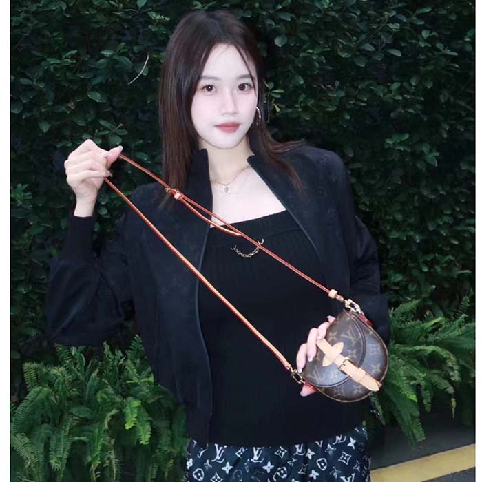 Louis Vuitton LV Women Micro Chantilly Monogram Coated Canvas Natural Cowhide Leather