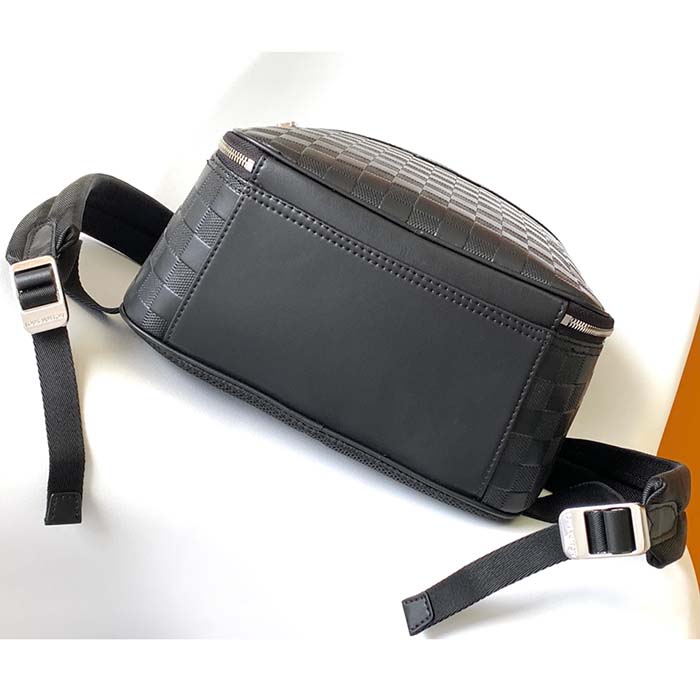 Louis Vuitton LV Unisex Michael Backpack Nv2 Black Damier Infini Onyx Cowhide Leather