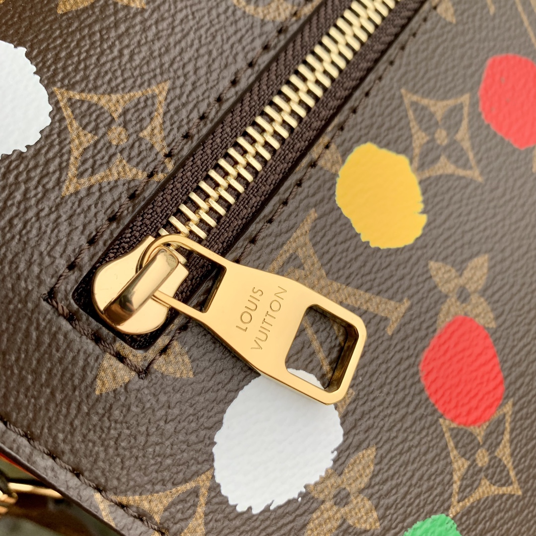 Louis Vuitton Women LV x YK Pochette Métis​ Monogram Coated Canvas 3D Painted Dots