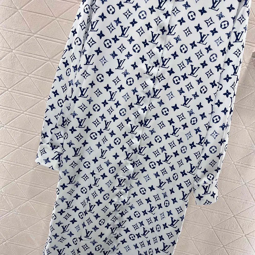 Louis Vuitton LV Women Aquarelle Monogram Shirt Dress 1AHGUO