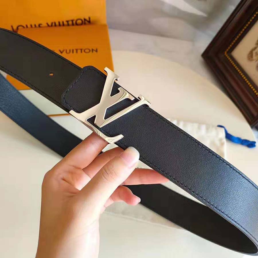 Louis Vuitton LV Unisex LV Initiales 40mm Reversible Belt-Black