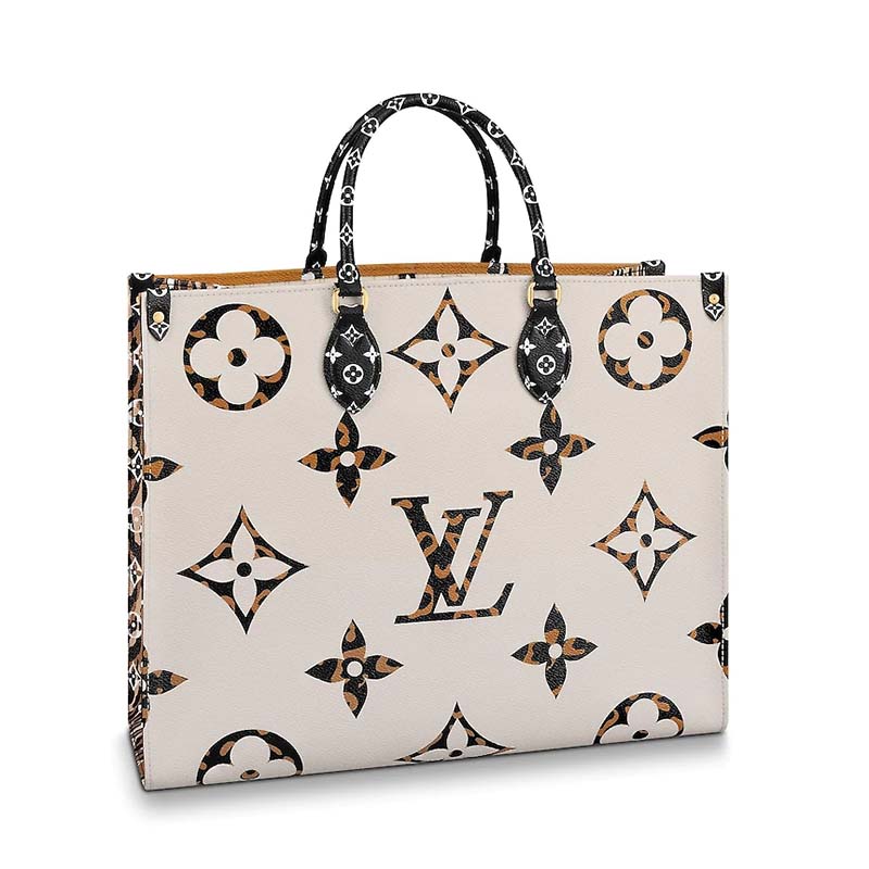 Louis Vuitton LV Women Onthego Tote Bag in Monogram Coated Canvas