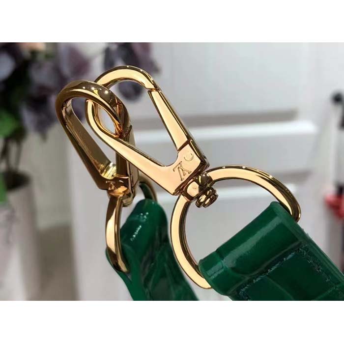 Louis Vuitton LV Women Capucines BB Handbag Green Crocodilien Brillant Savoir Faire