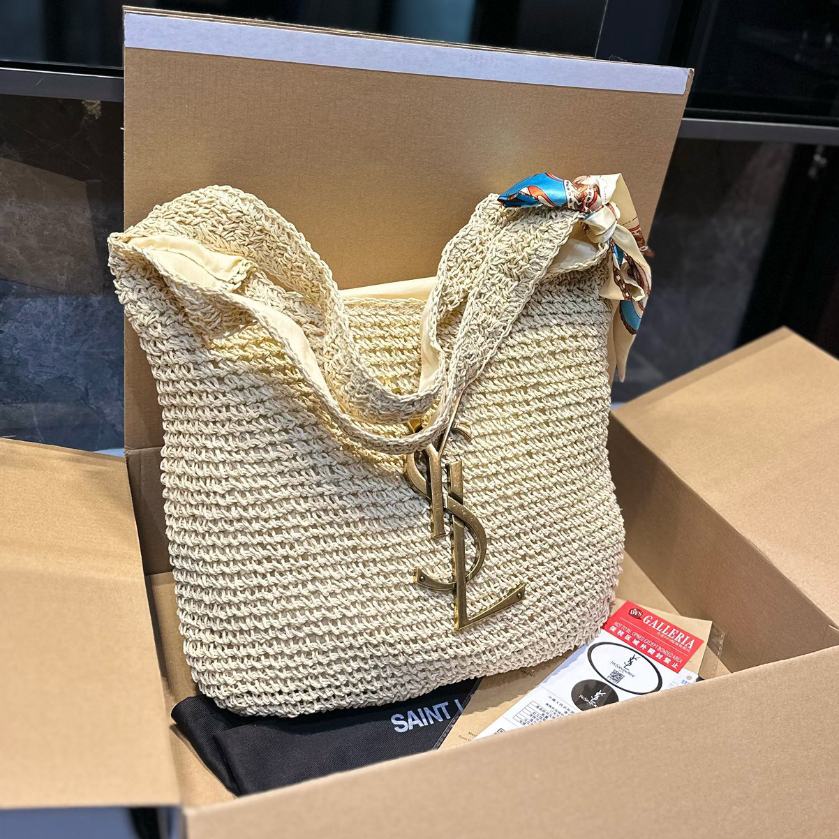 New fashionable knitted straw bag 1824041703