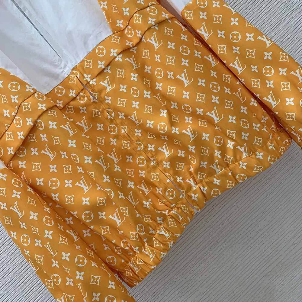 Louis Vuitton Women Monogram Printed Technical Track Top 1AFWJR