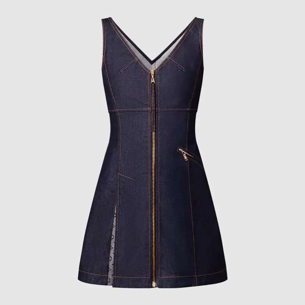 Louis Vuitton Women Denim Mini Dress 1AI136