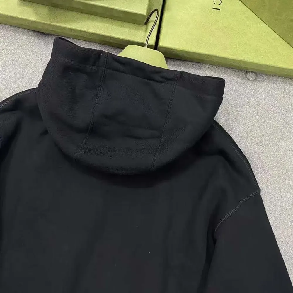 Gucci Men Cotton Jersey Printed Sweatshirt-Black/White