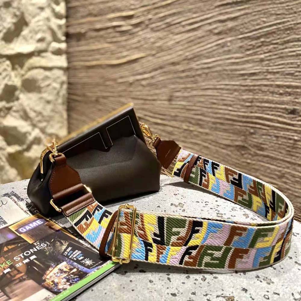 Fendi Women First Small Nappa Leather Bag-Maroon