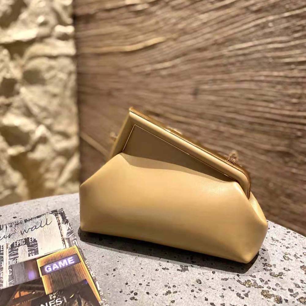 Fendi Women First Small Nappa Leather Bag-Beige