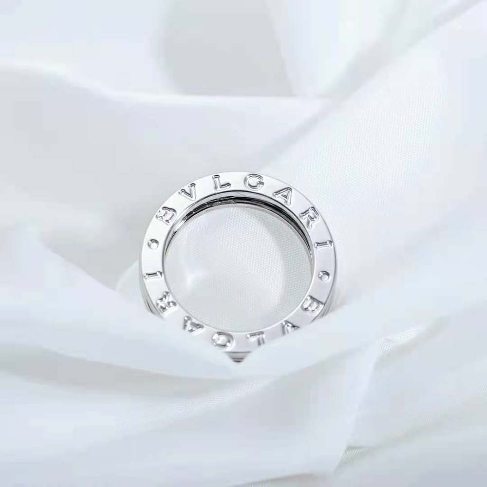 Bvlgari Women B.Zero1 One-Band Ring in 18 KT White Gold