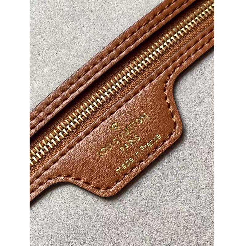 Louis Vuitton LV Women Neverfull MM Tote Bag Silver Coated Canvas Cowhide Leather