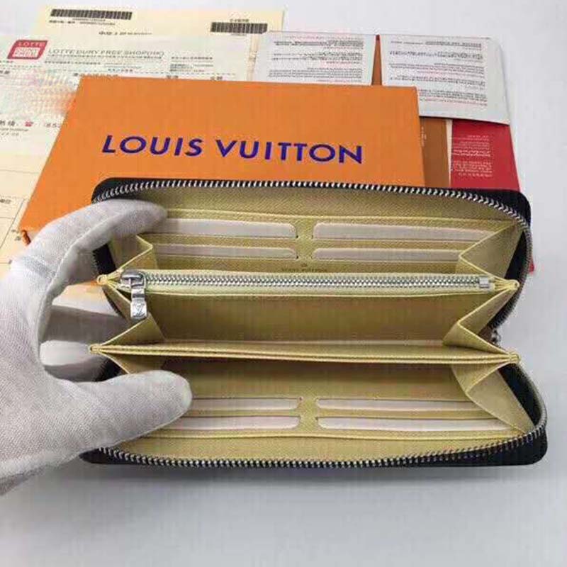 Louis Vuitton LV Unisex Zippy Wallet Monogram LV Pop Blue
