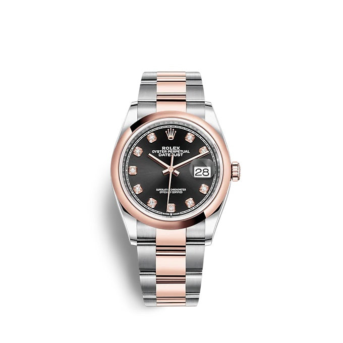Rolex Datejust 36 Oystersteel and Everose gold Ref# 126201-0020
