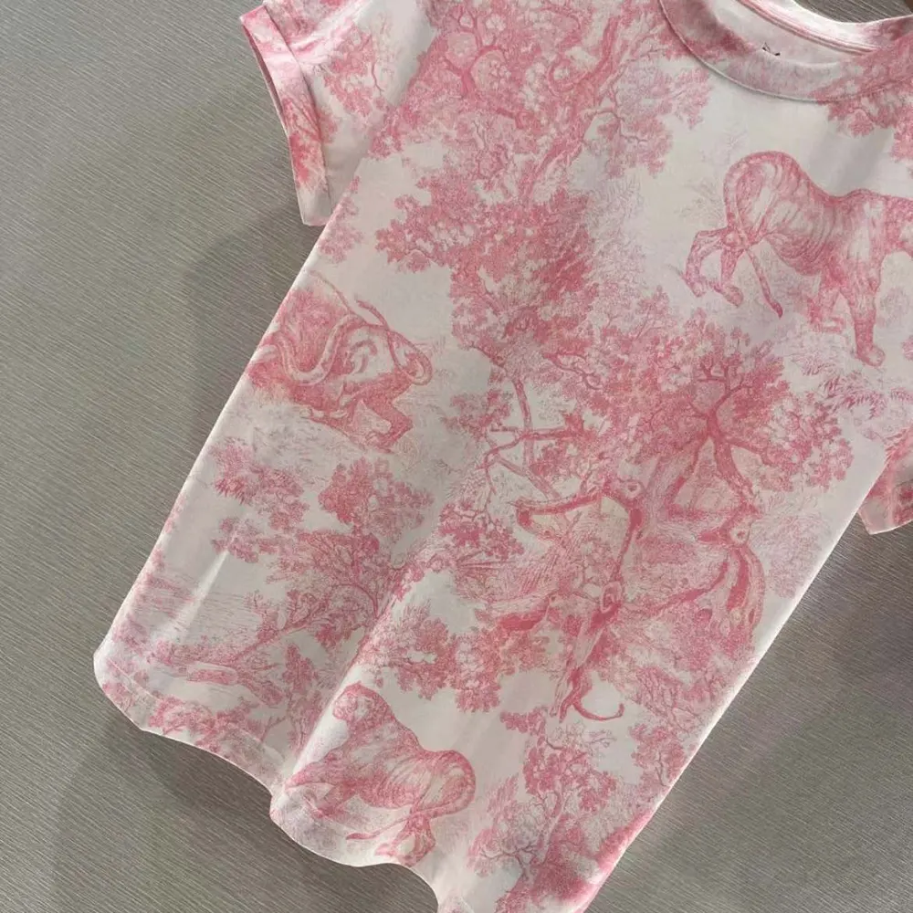 Dior Women Dioriviera T-Shirt White Cotton and Linen Jersey 443T09A4498