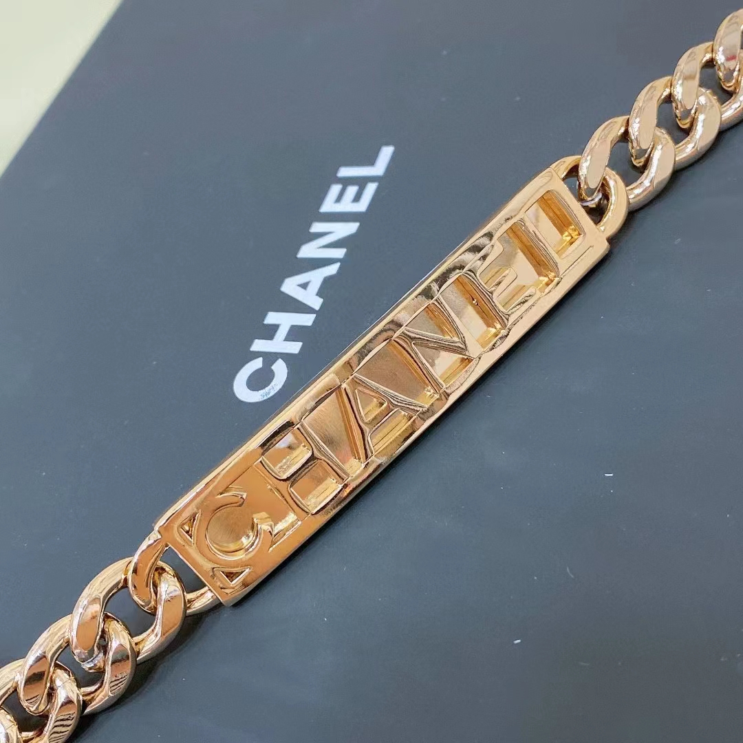 Chanel Women CC Chain Belt Metal Gold Ruthenium