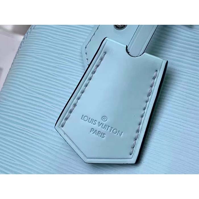 Louis Vuitton LV Women Alma BB Handbag Lagoon Turquoise Epi Grained Cowhide Leather