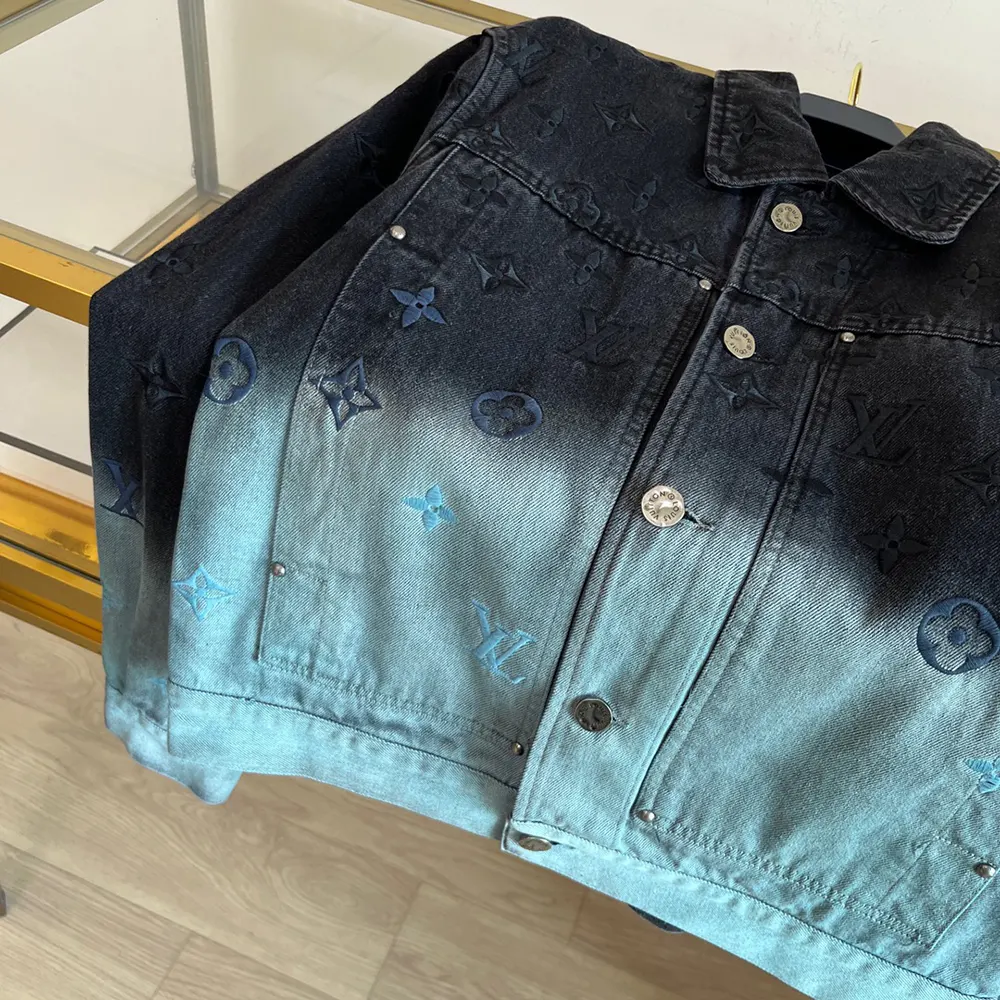 Louis Vuitton Women Embroidered Denim Blouson 1AFV97