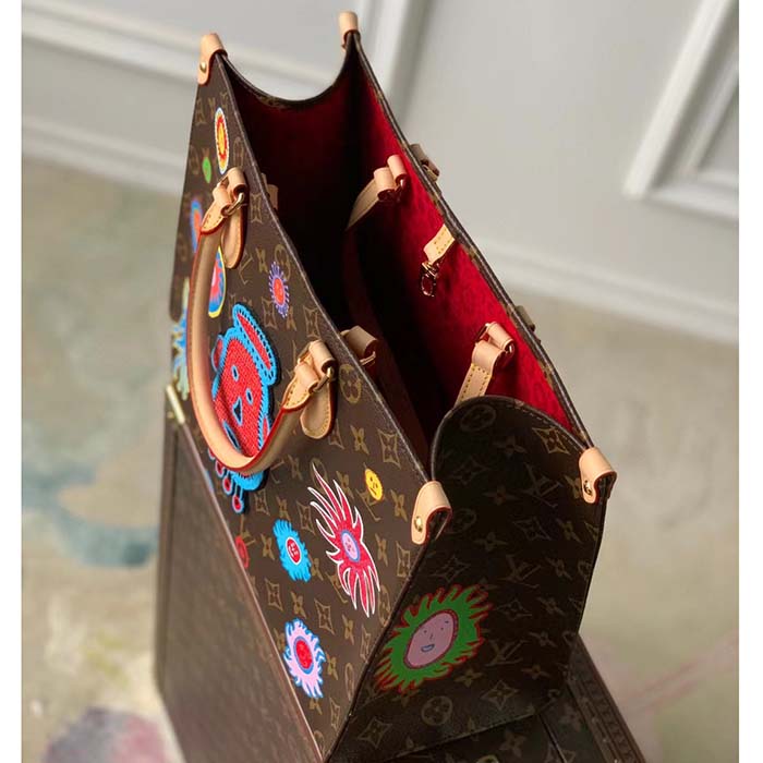 Louis Vuitton LV Women LV x YK OnTheGo MM Monogram Coated Canvas Faces Embroidery