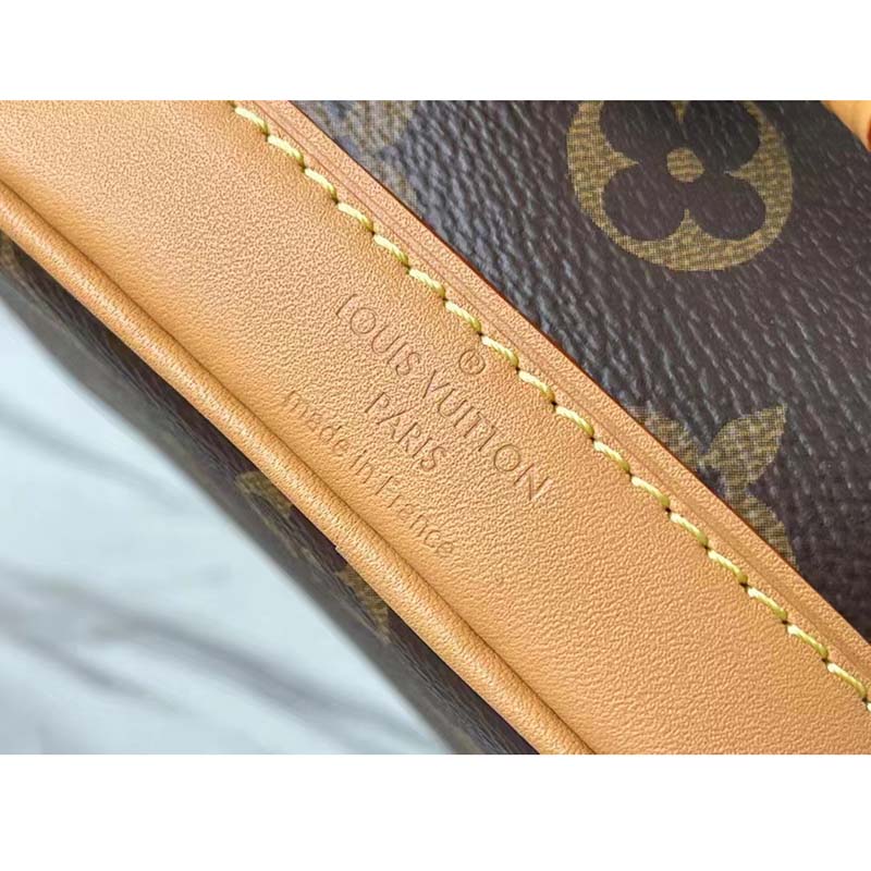 Louis Vuitton LV Women Nano Noé Bucket Bag Monogram Coated Canvas Brown