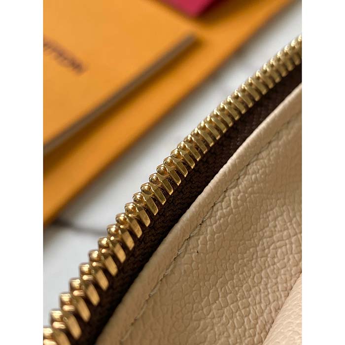 Louis Vuitton LV Unisex Nice Mini Toiletry Pouch Monogram Coated Canvas Natural Cowhide Leather