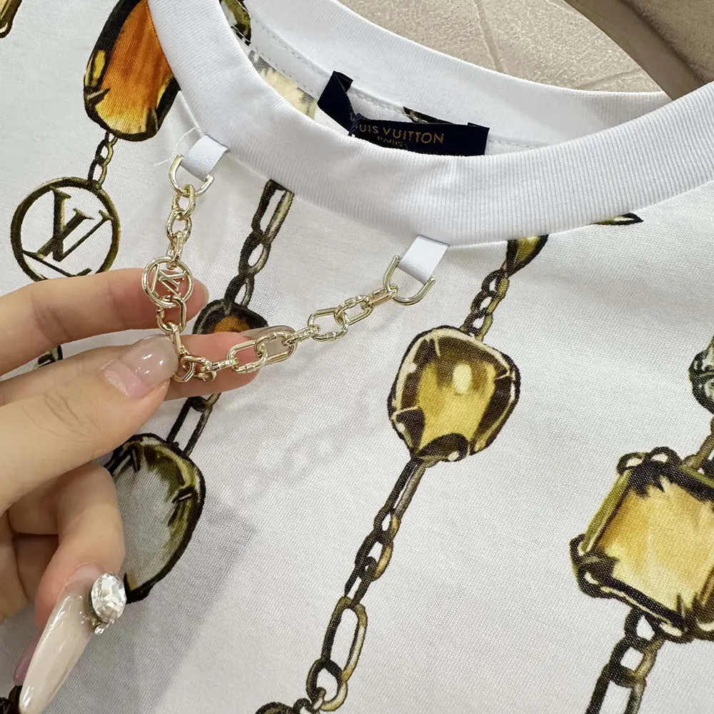 Louis Vuitton Women Necklace Print Crop Top 1AI438