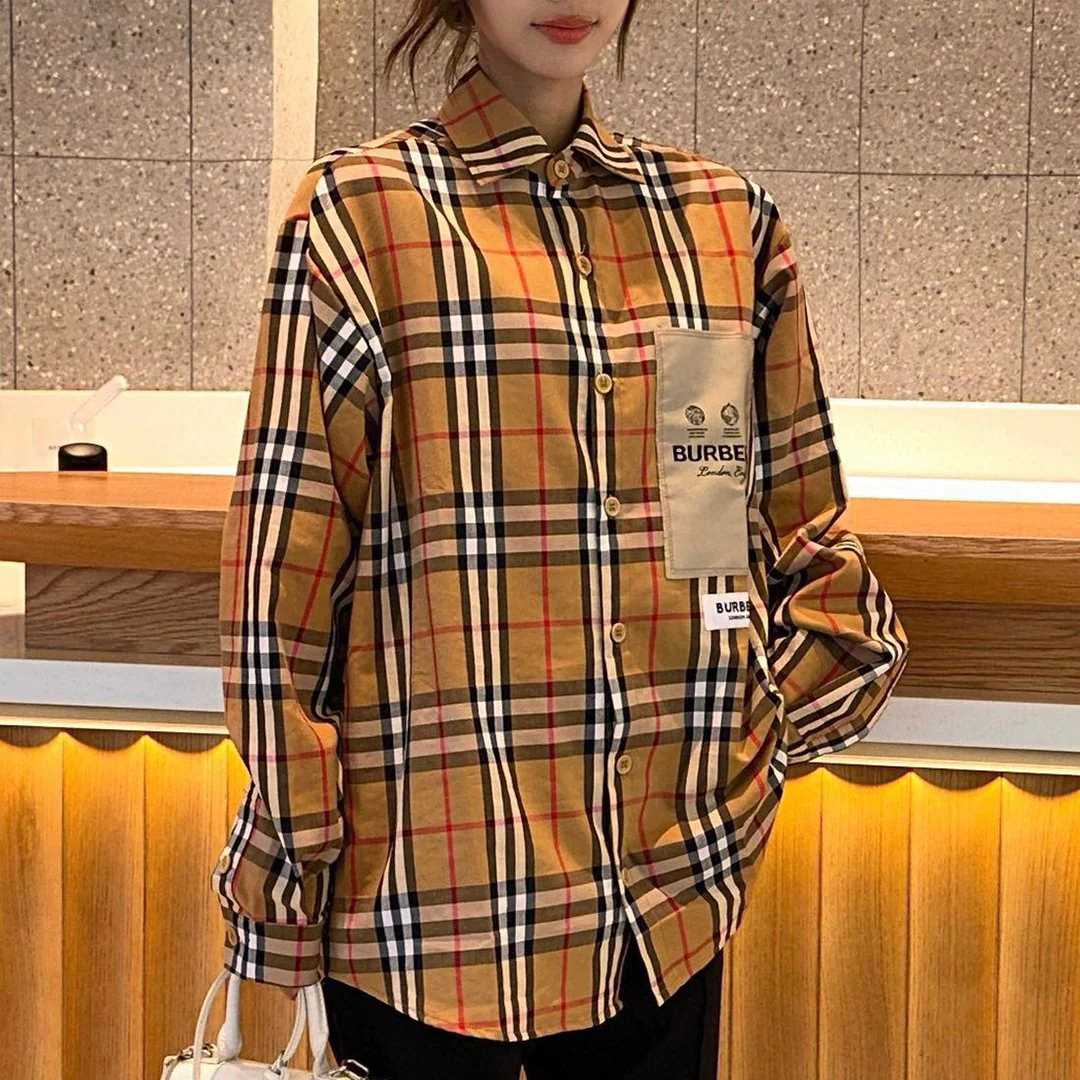 New fashionable versatile plaid shirt 1024012209